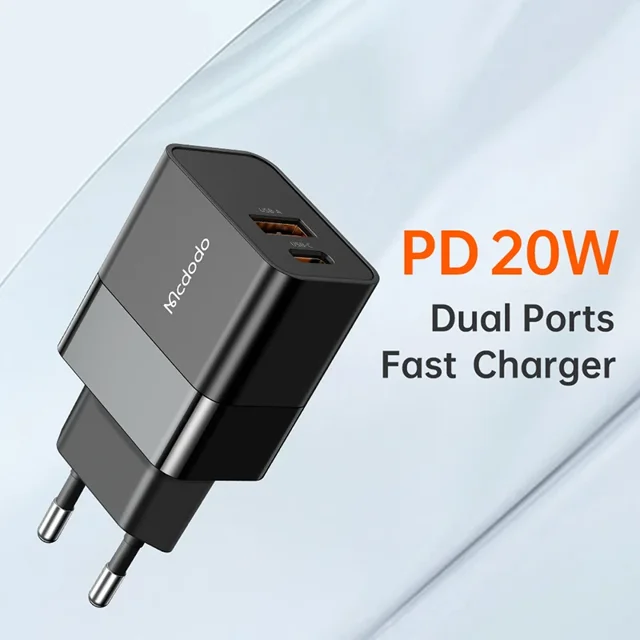 شارژر مک دودو مدل CH-1951 ظرفیت ۲۰ وات با ۲ پورت USB-C