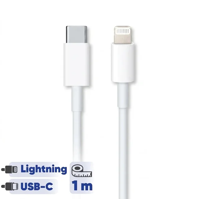 کپی - کابل تبدیل USB-C به لایتنینگ اپل طول 1 متر اورجینال
