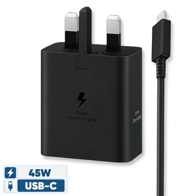 شارژر گوشی S23 ULTRA مدل EP-T4511 سه پین 45 وات همراه کابل 1.8 متری اصل ویتنام
