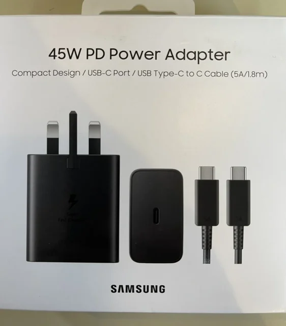 شارژر سامسونگ مدل EP-T4510 توان 45 وات سه پین همراه کابل 1.8 متری ویتنام