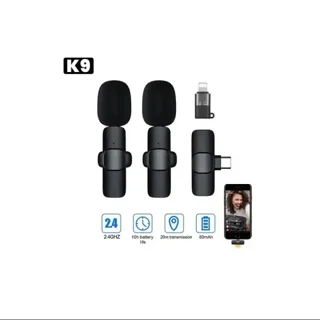 میکروفون یقه ای مدل K9 دو کاربره تایپ سی
