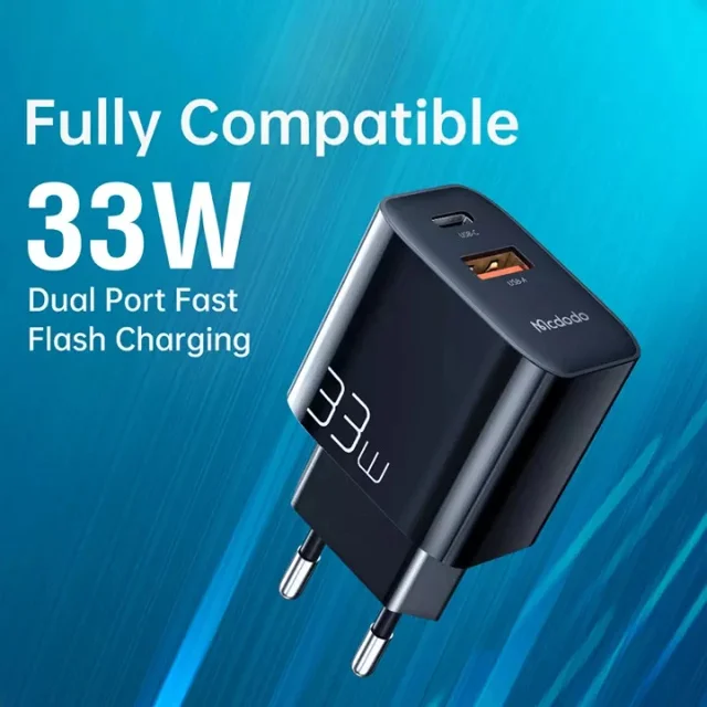 شارژر دیواری مک دودو CH-0921 ظرفیت ۳۳ وات