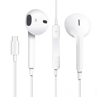 هندزفری سیمی اپل مدل Earpods USB C های کپی درجه 1