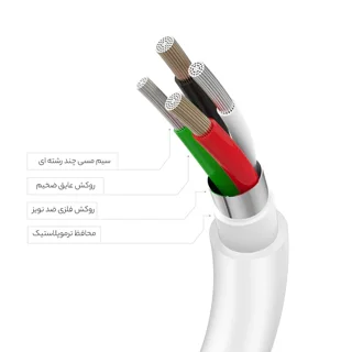 کابل تبدیل USB-C به لایتنینگ اپل طول 1 متر اورجینال