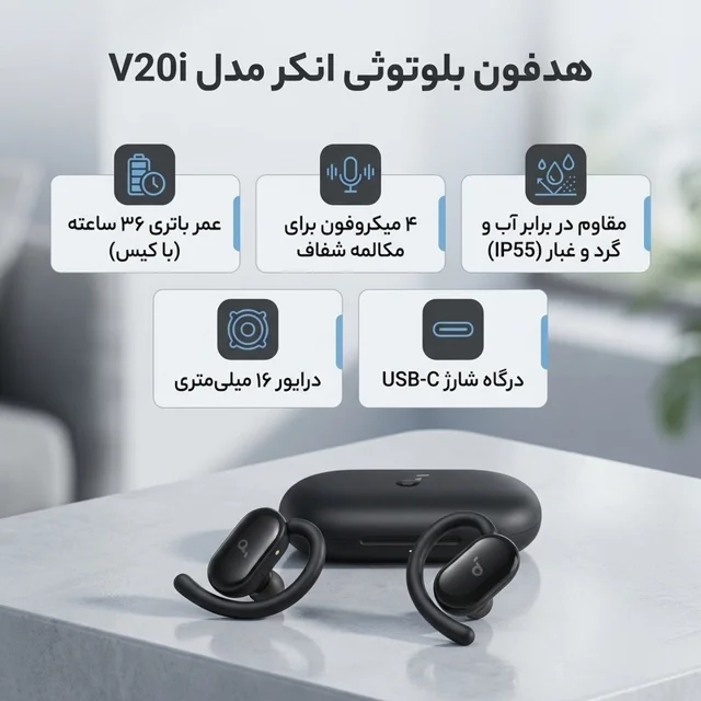 ایرپاد انکر مدل V20i ANKER پک اصلی نسخه گلوبال