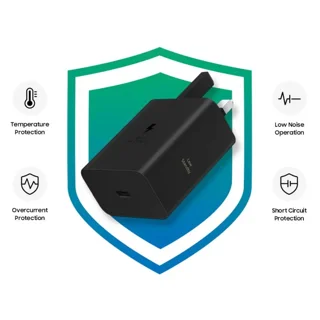 شارژر سامسونگ مدل EP T6010 توان 60 وات سه پین ویتنام سریال دار