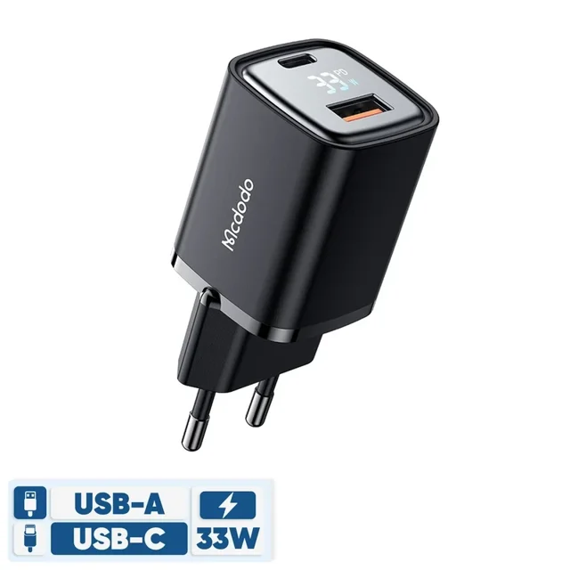 شارژر مک دودو مدل CH-1701 ظرفیت ۳۳ وات با ۲ پورت USB Type-C