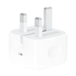 شارژر اپل توان ۲۰ وات سه پین همراه با کابل اصل (گارانتی تعویض )