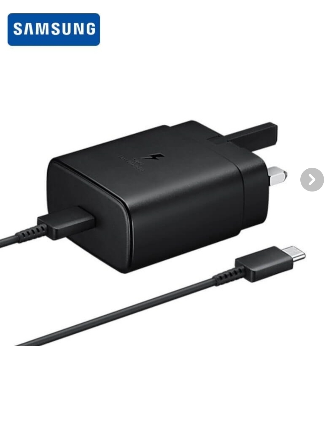 شارژر دیواری 45 وات سامسونگ مدل EP-T4510 به همراه کابل تبدیل USB-C