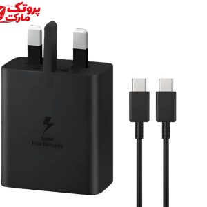 شارژر سامسونگ مدل EP-T4511 توان 45 وات سه پین همراه کابل اصل