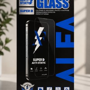 گلس گوشی ایفون 11 تا 17 پرومکس انتی استاتیک ANTI-STATIC SUPER D شیشه ای