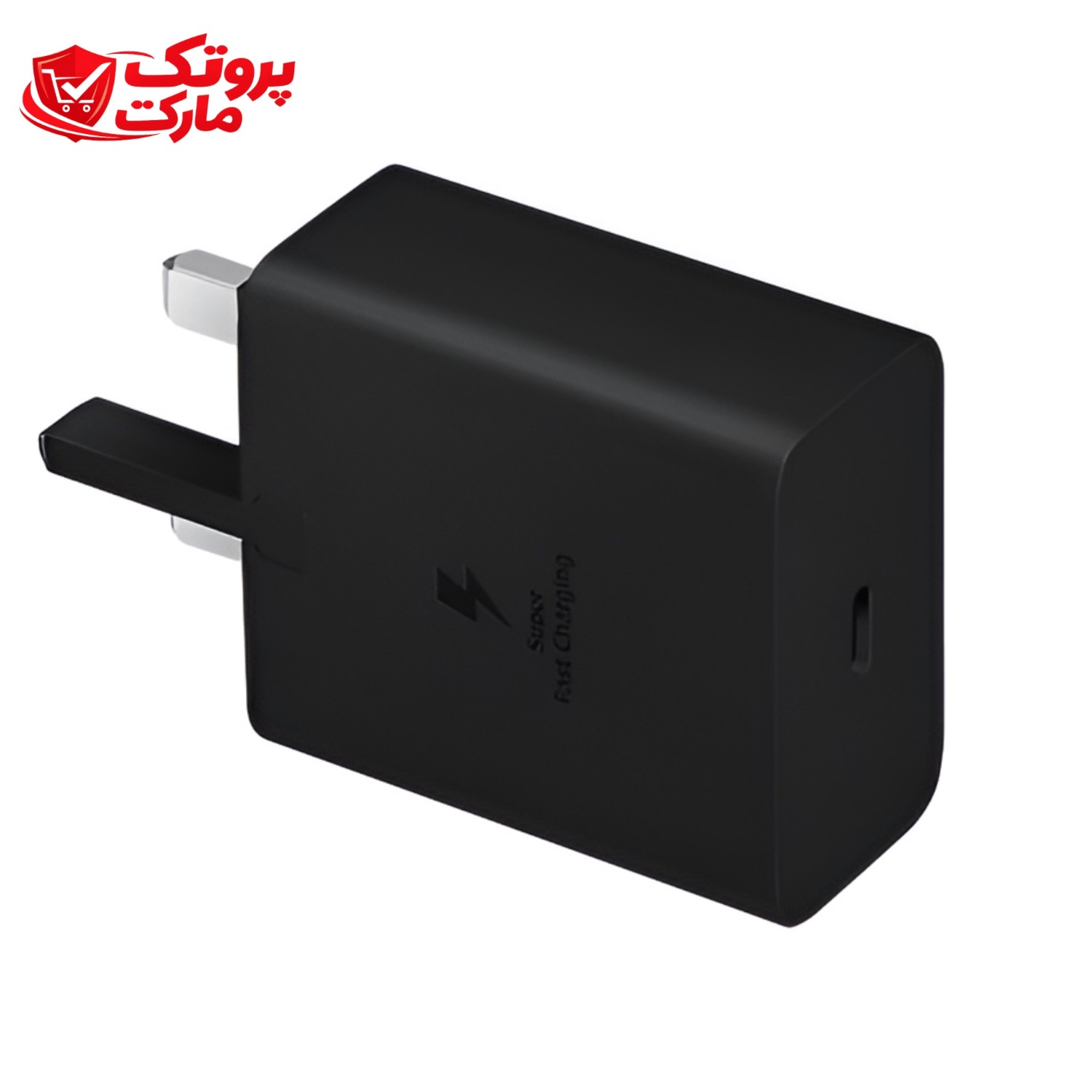 شارژر سامسونگ مدل EP-T4511 توان 45 وات سه پین با کابل + تبدیل + گلس هدیه (100% اصل ویتنام)