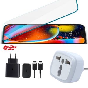 شارژر سامسونگ 45 وات مدل EP-T4511 دوپین با کابل + تبدیل + گلس هدیه (100% اصل ویتنام)