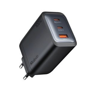 شارژر مک دودو مدل CH-0121 ظرفیت ۱۰۰ وات با ۳ پورت نسخه گلوبال