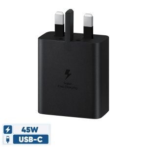 شارژر سامسونگ 45 وات مدل EP-T4510 سه پین سوپرفست شارژ 100% اصلی ویتنام