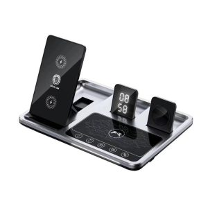 شارژر وایرلس گرین مدل GN 4 IN 1 WCSGY با توان ۱۵ وات و ۳ پورت USB Type C